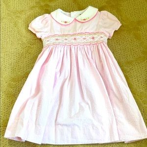 Pink Hartstrings smocked dress